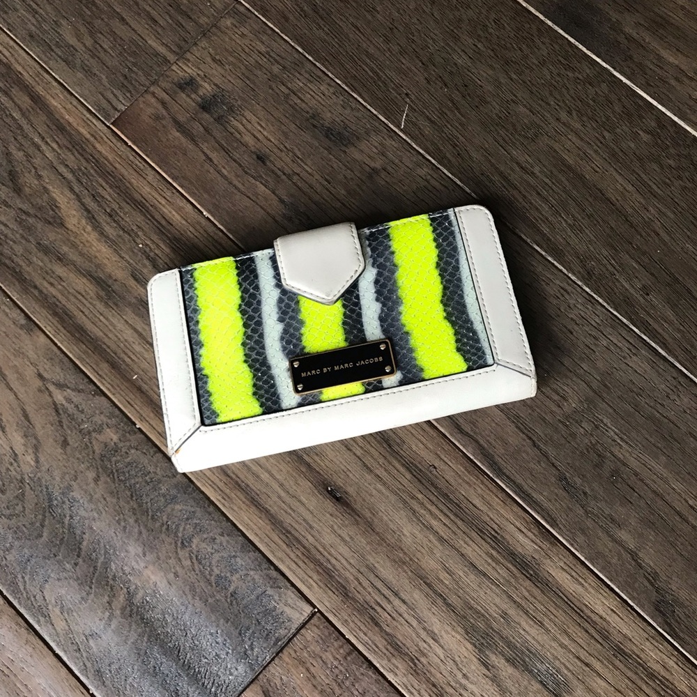 Marc By Marc Jacobs Neon Snakeskin Wallet